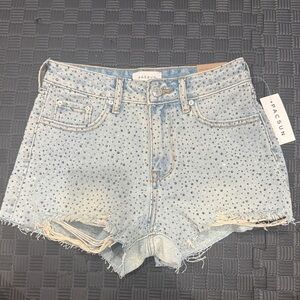 NWT PacSun Studded Light Blue Jean Shorts